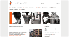 Desktop Screenshot of malmokiropraktorklinik.se