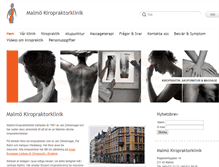 Tablet Screenshot of malmokiropraktorklinik.se